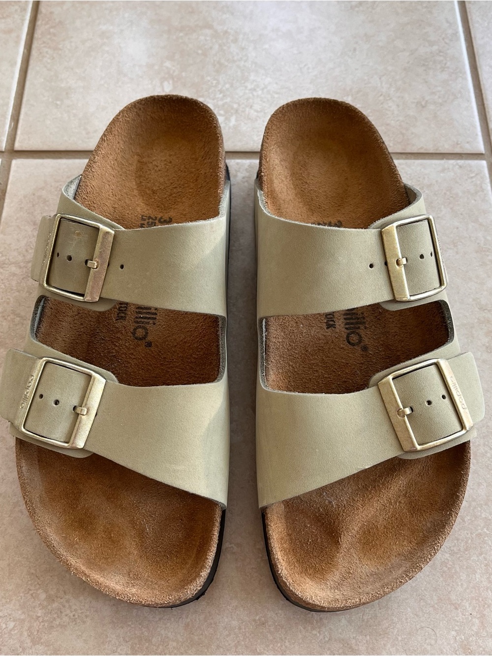 Papillio by Birkenstock Light Sage Green Two-Buckle Platform Sandals